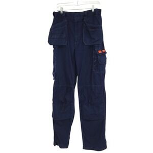 Blaklader Workwear Pants Mens 34x36 Blue FR HRC 2 PPE 2 Cargo Utility Carpenter